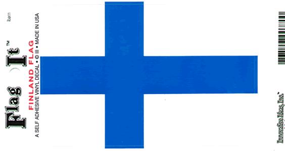 Finland Flag-It Flag Decal